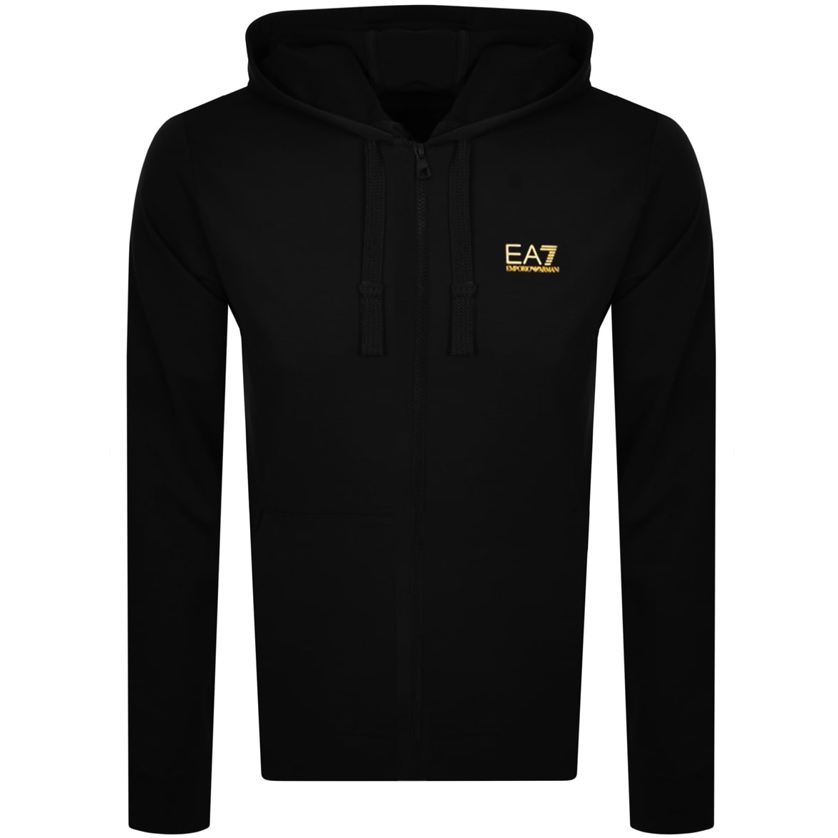 Alternative Image for ProductEA7 Emporio Armani Full Zip Logo Hoodie Black1